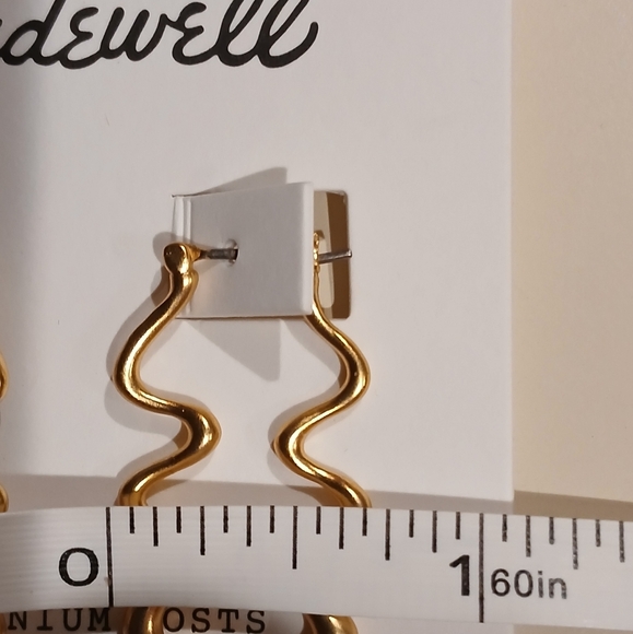 ❤️Madewell❤️Vintage Wavy Hoop Earrings 💥💥 - Picture 4 of 6